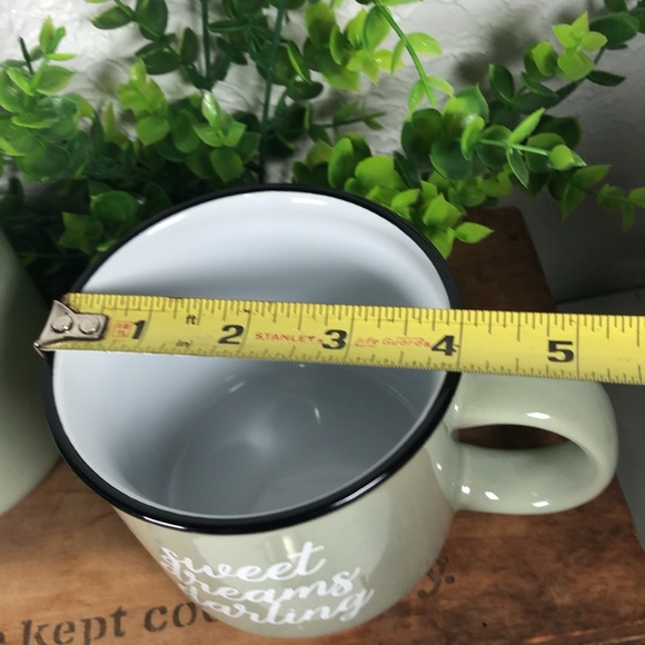 Sweet Dreams Darling Stoneware 14oz Mugs By Threshold Coffee Tea Cocoa Mugs NWT - Picture 10 of 16